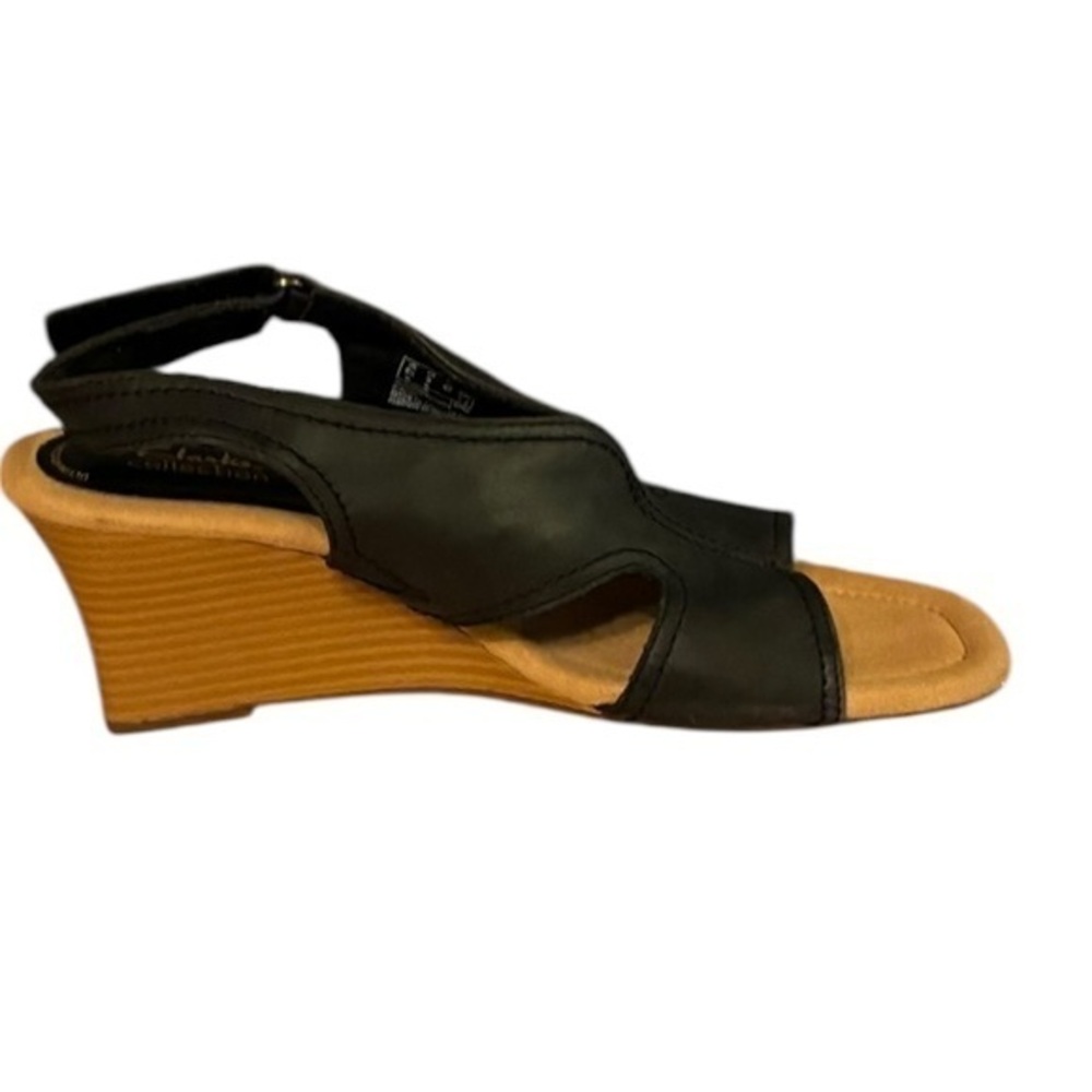 Clarks Kyrra Aster Black Wedge Leather
Sandals Style 15762 - Picture 4 of 7